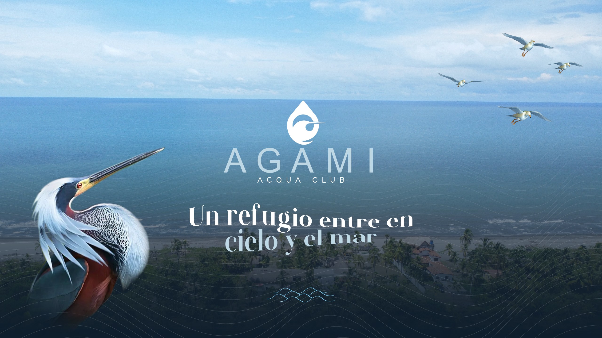 Vista aérea de la costa en San Bernardo del Viento, Agami Acqua Club